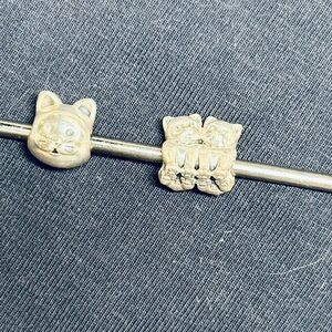 Pandora silver Cats Charms